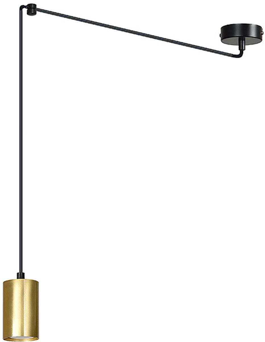 Emibig Traker lámpara colgante 1x8 W negro-oro 526/1