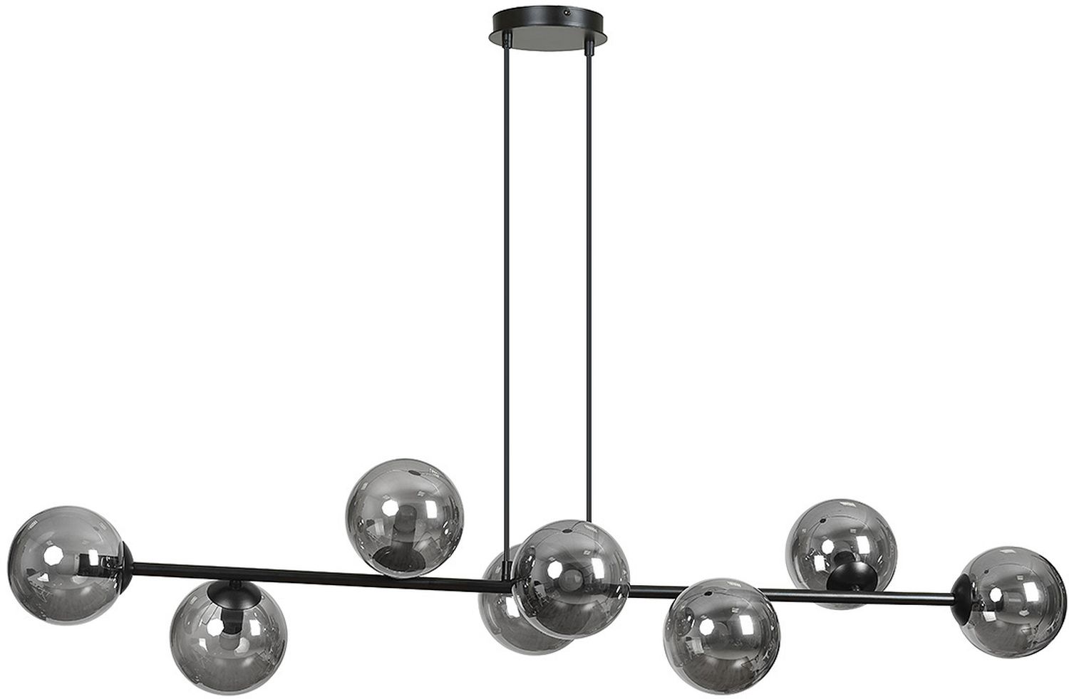 Emibig Rossi lámpara colgante x10 W negro-grafito 875/8