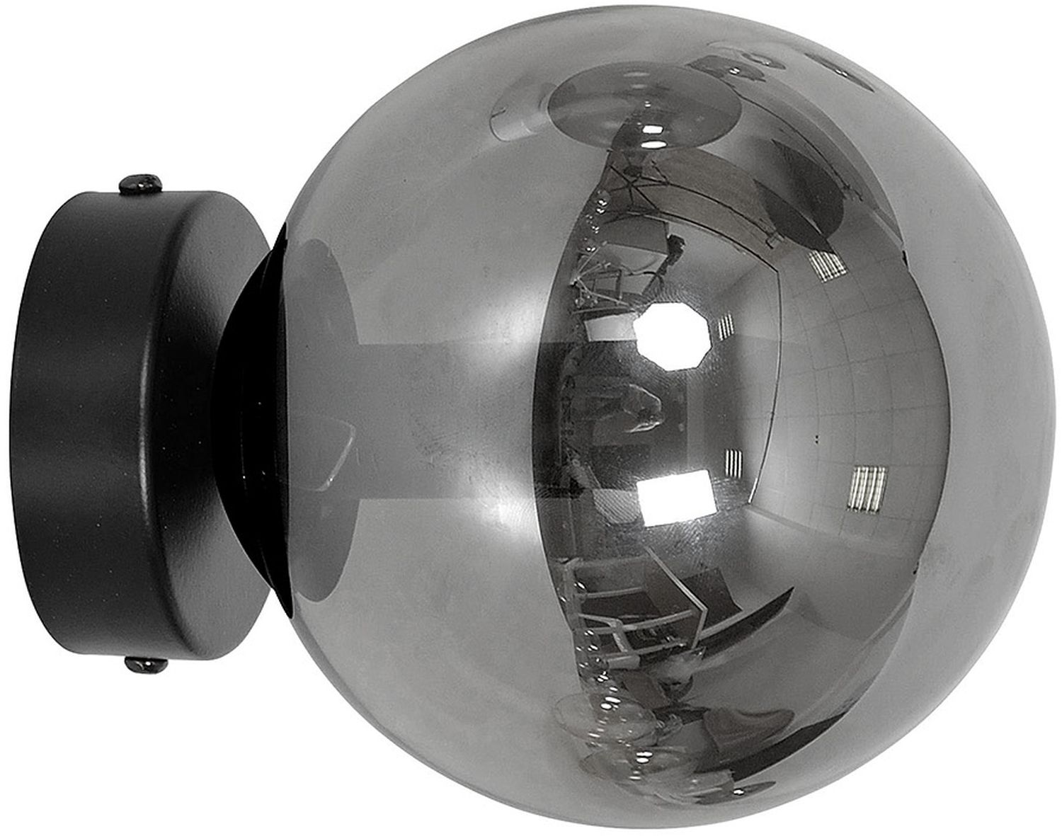 Emibig Rossi lámpara de pared 1x10 W negro-grafito 875/K1