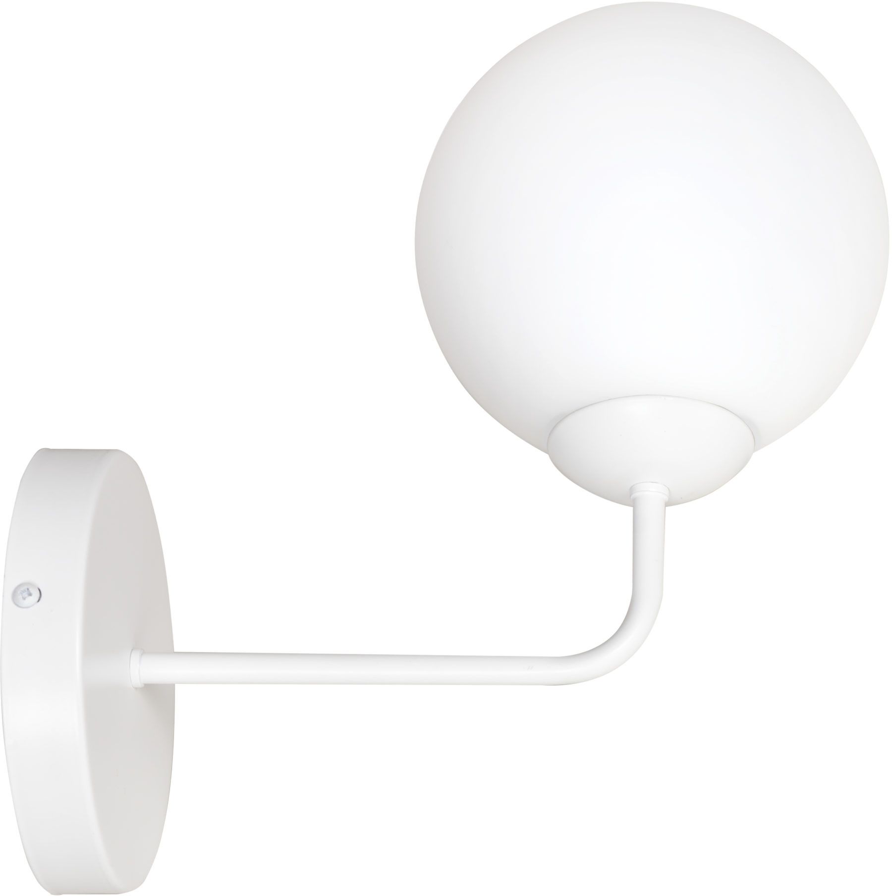 Emibig Selbi lámpara de pared 1x10 W blanco-leche 734/K1W