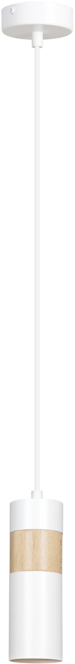 Emibig Akari lámpara colgante 1x8 W blanco-madera 733/1