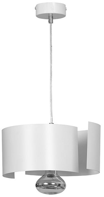 Emibig Vixon lámpara colgante 1x15 W blanco-cromo 306/1