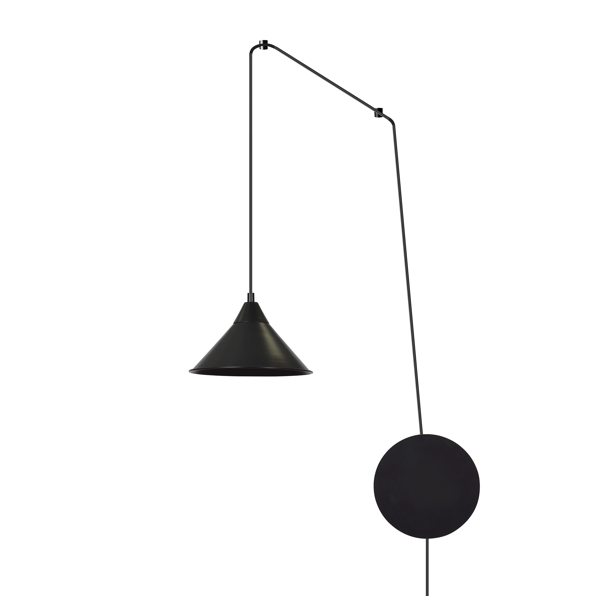 Emibig Abramo lámpara colgante 1x15 W negro 160/1