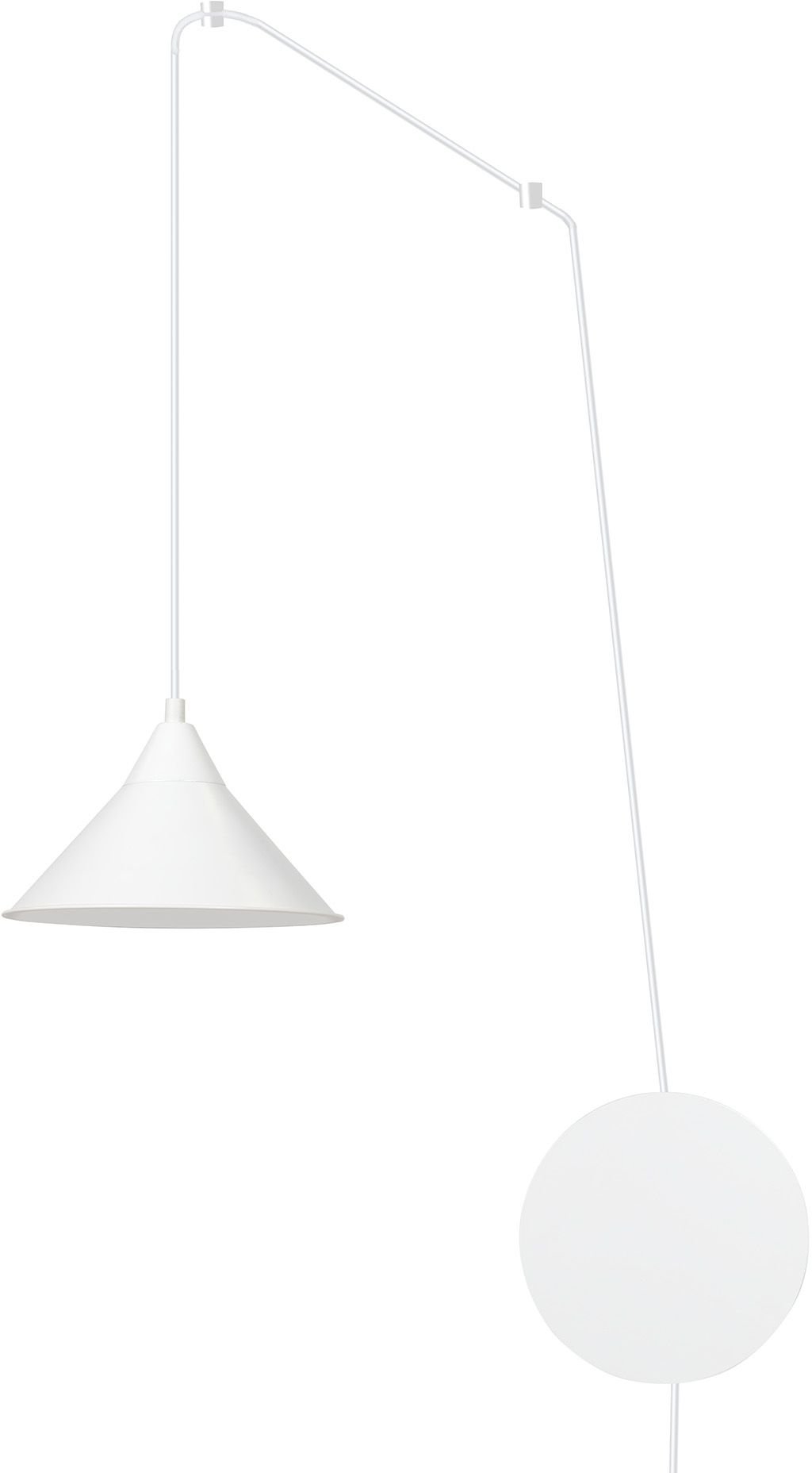 Emibig Abramo lámpara colgante 1x15 W blanco 159/1