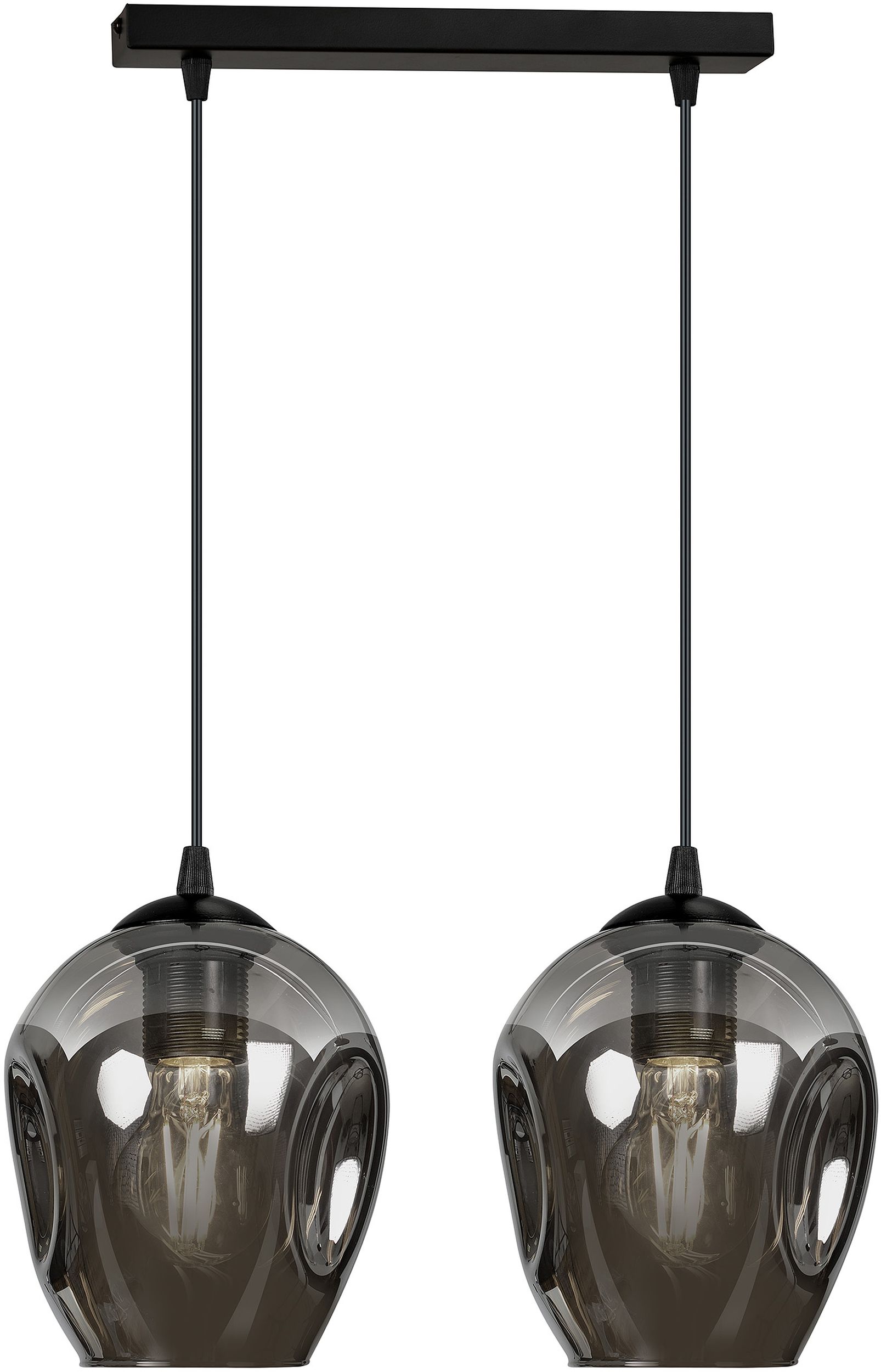 Emibig Istar lámpara colgante 2x15 W negro-grafito 680/2