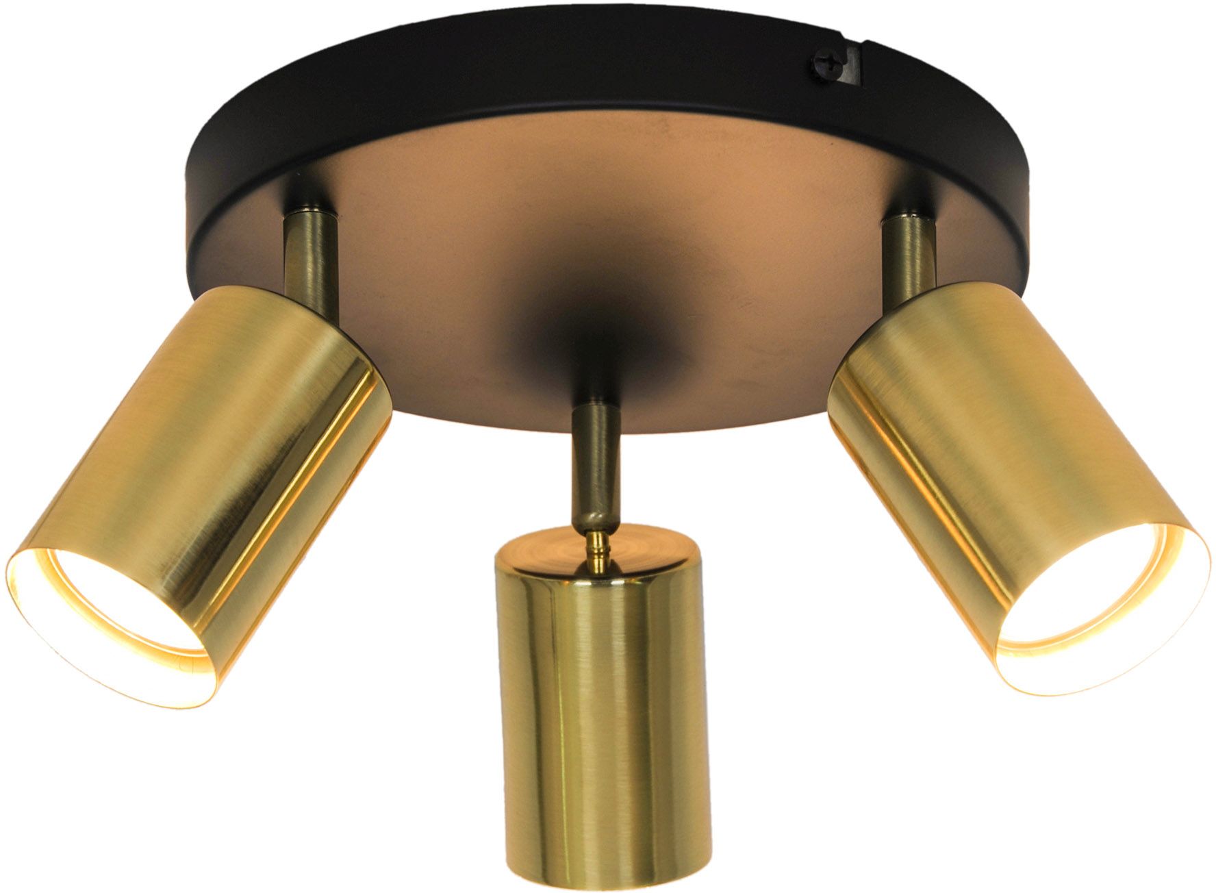 Zuma Line Vila lámpara de techo 3x50 W negro-oro GU13013C-3R