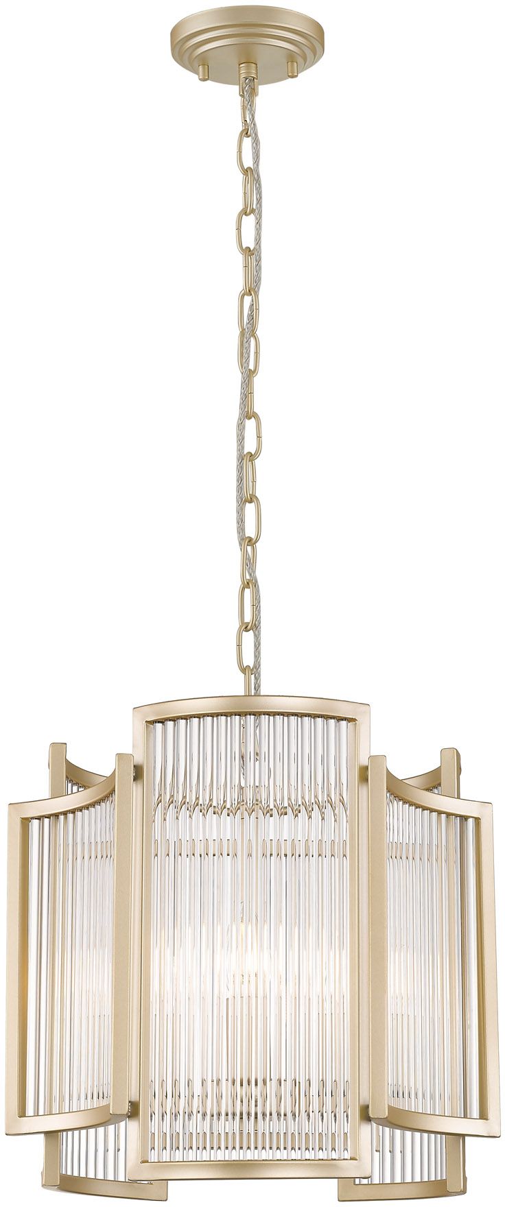 Zuma Line Sergio lámpara colgante 3x60 W transparente-oro P0528-03A-V6AC