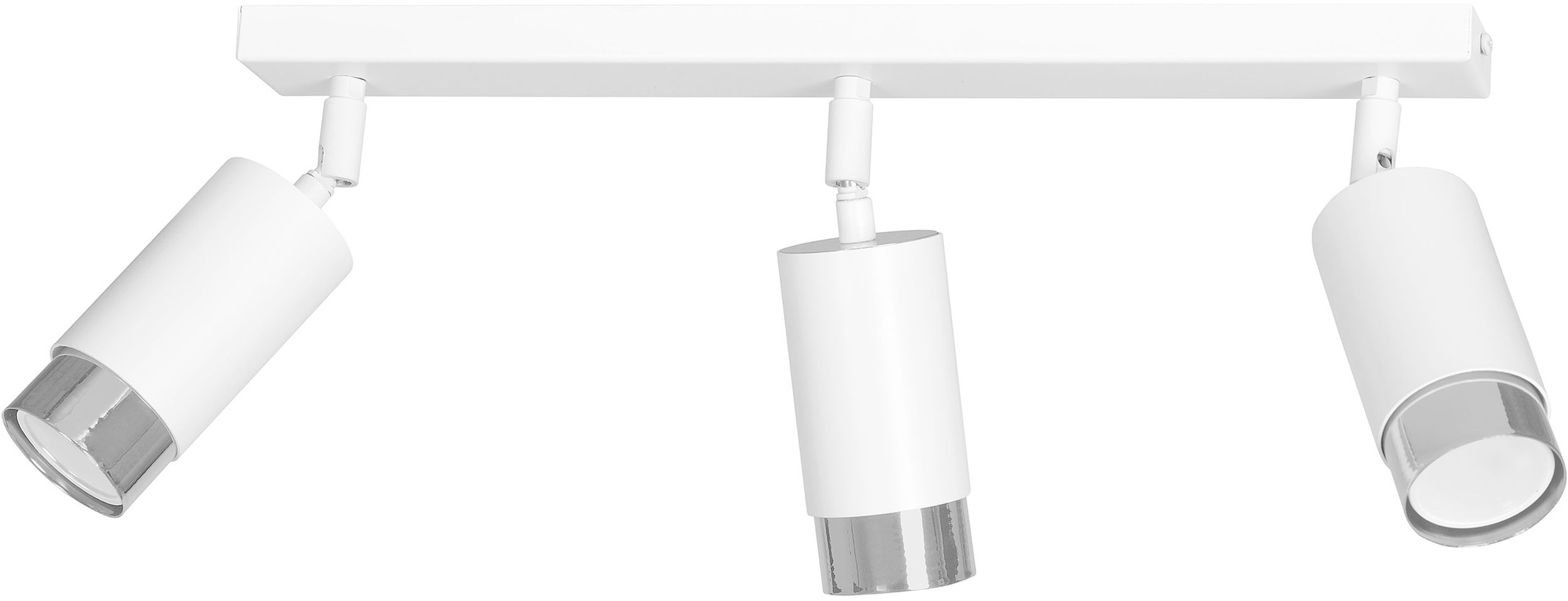 Emibig Hiro lámpara de techo 3x8 W blanco-cromo 962/3