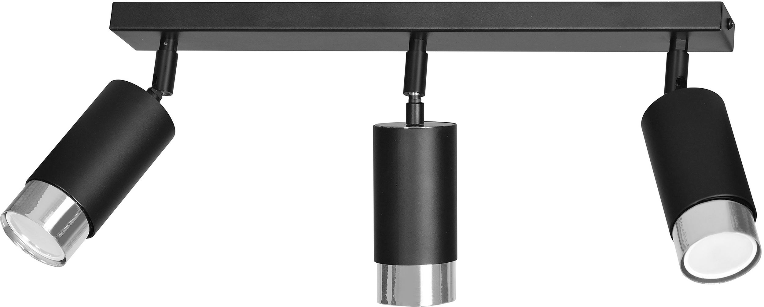 Emibig Hiro lámpara de techo 3x8 W negro-cromo 964/3
