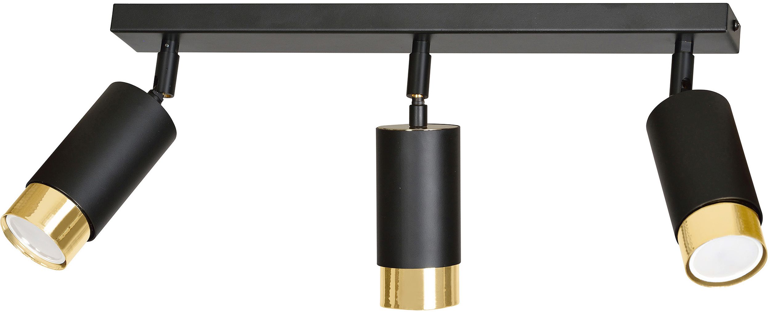 Emibig Hiro lámpara de techo 3x8 W negro-oro 965/3