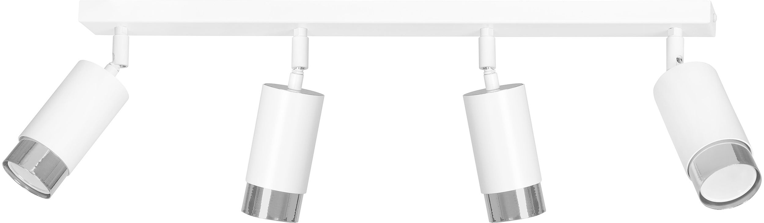 Emibig Hiro lámpara de techo 4x8 W blanco-cromo 962/4