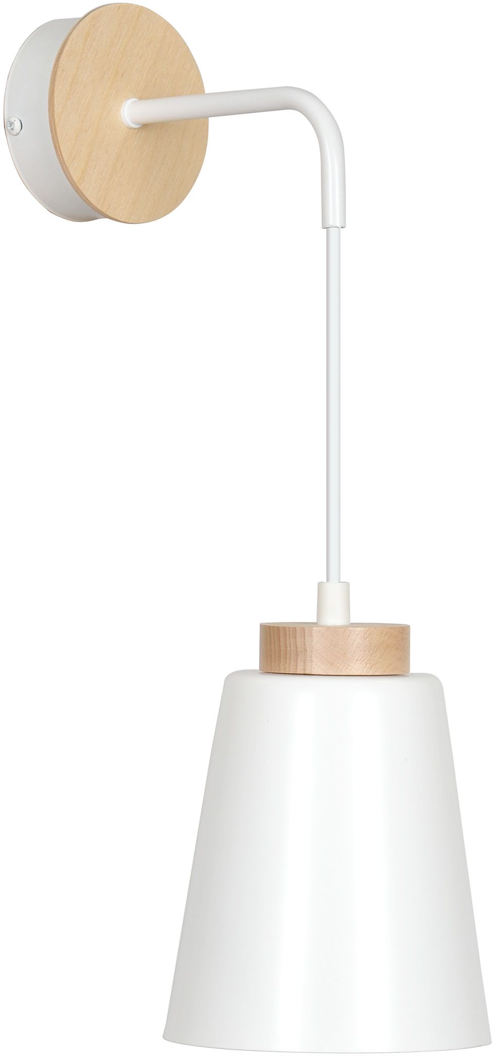 Emibig Bolero lámpara de pared 1x15 W blanco-madera 443/K1