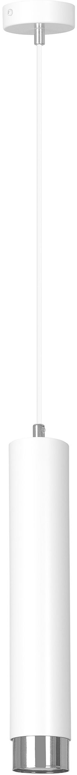 Emibig Kibo lámpara colgante 1x8 W blanco-cromo 641/1