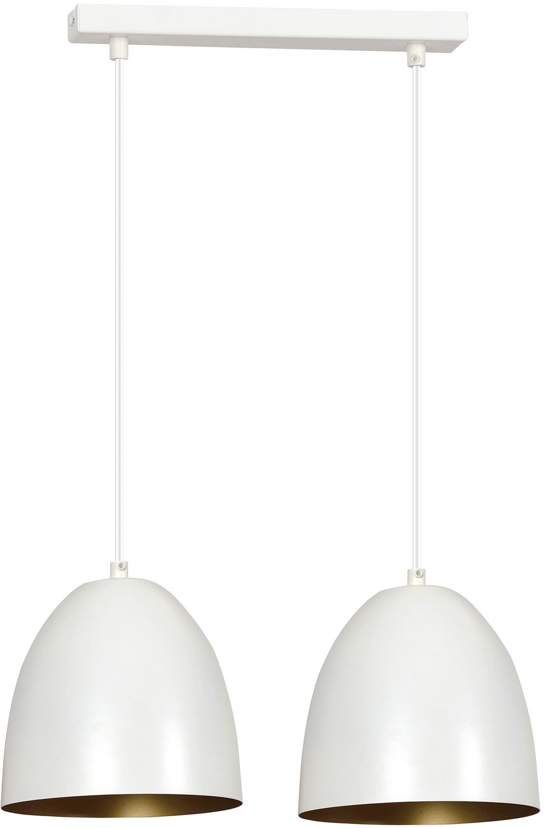 Emibig Lenox lámpara colgante 2x15 W blanco-brillante 411/2