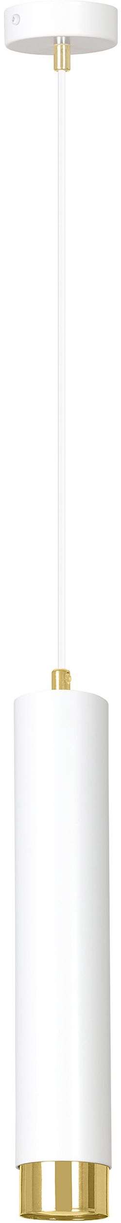 Emibig Kibo lámpara colgante 1x8 W blanco-oro 642/1