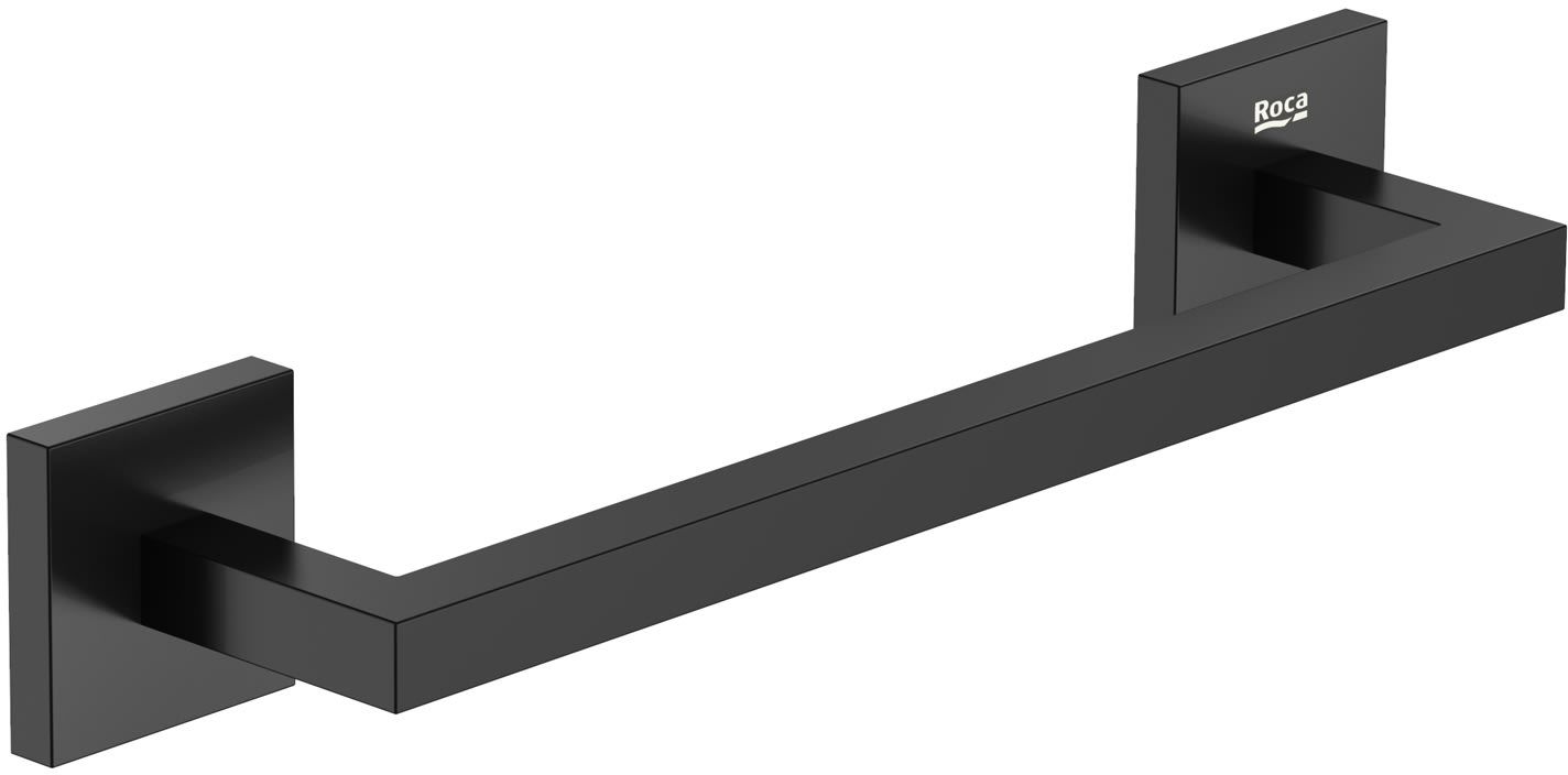 Roca Hotel's 2.0 wieszak na ręcznik 30 cm drążek pojedynczy czarny mat A817607C40