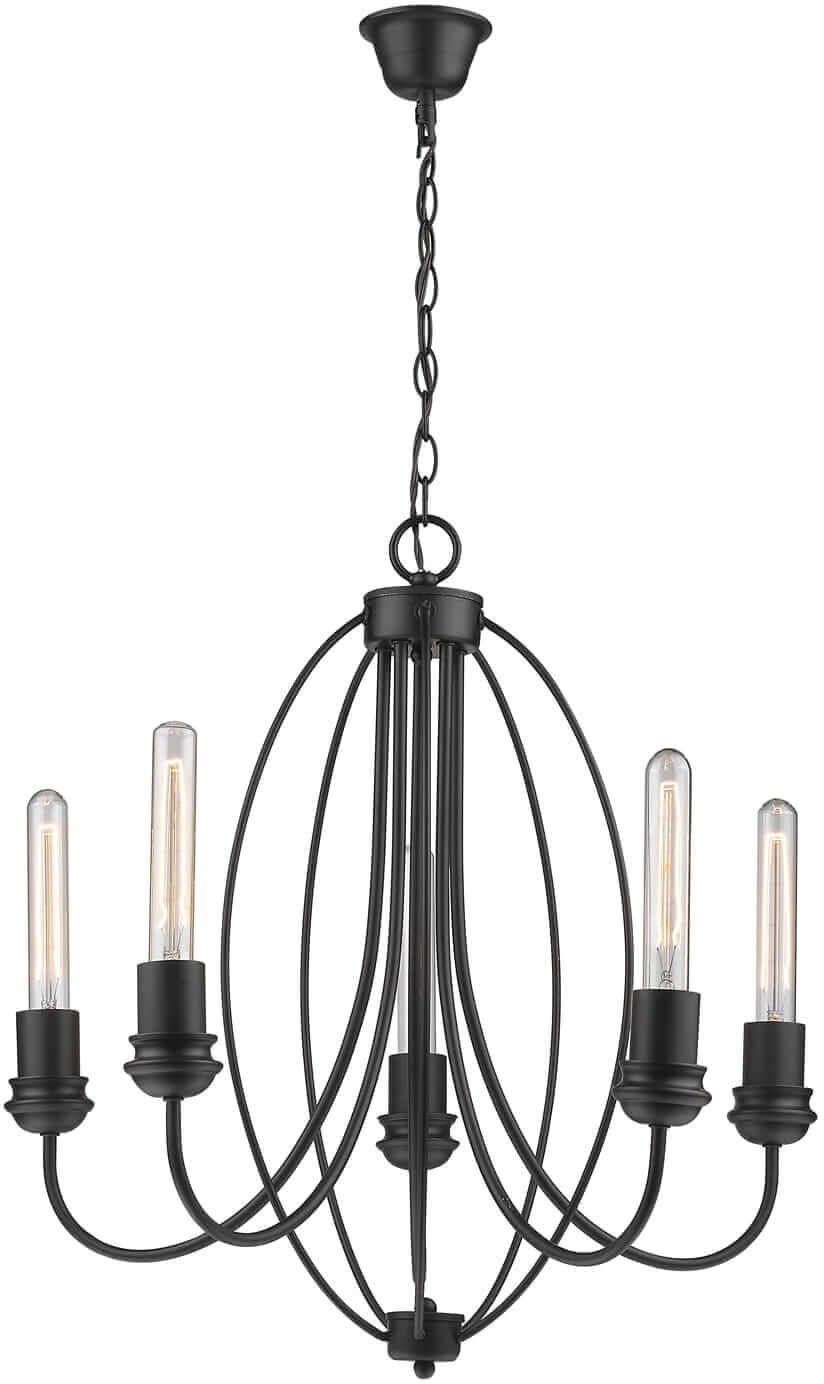 Light Prestige Canaria lámpara colgante 5x60 W negro LP-6704/5P