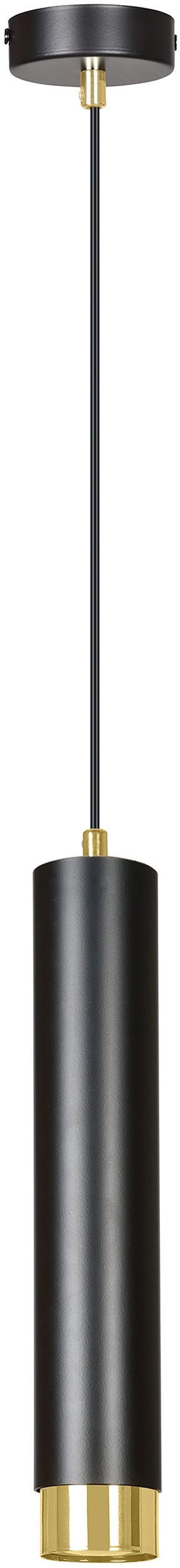 Emibig Kibo lámpara colgante 1x8 W negro-oro 644/1