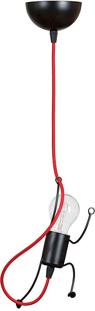 Emibig Bobi lámpara colgante 1x15 W negro-rojo 537/1