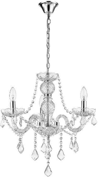 Light Prestige Cristallo lámpara colgante 3x60 W transparente LP-2940/3P