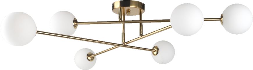 Light Prestige Dorado lámpara de techo 6x28 W blanco-oro LP-002/6C