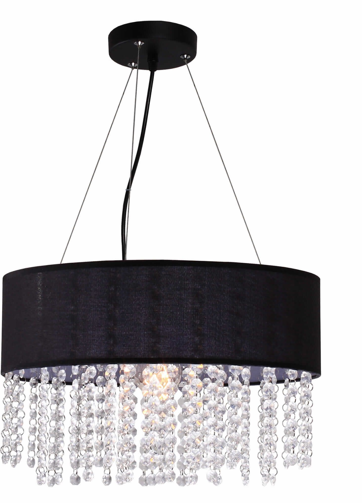 Light Prestige Madryt lámpara colgante 1x60 W negro LP-81458/1PBK