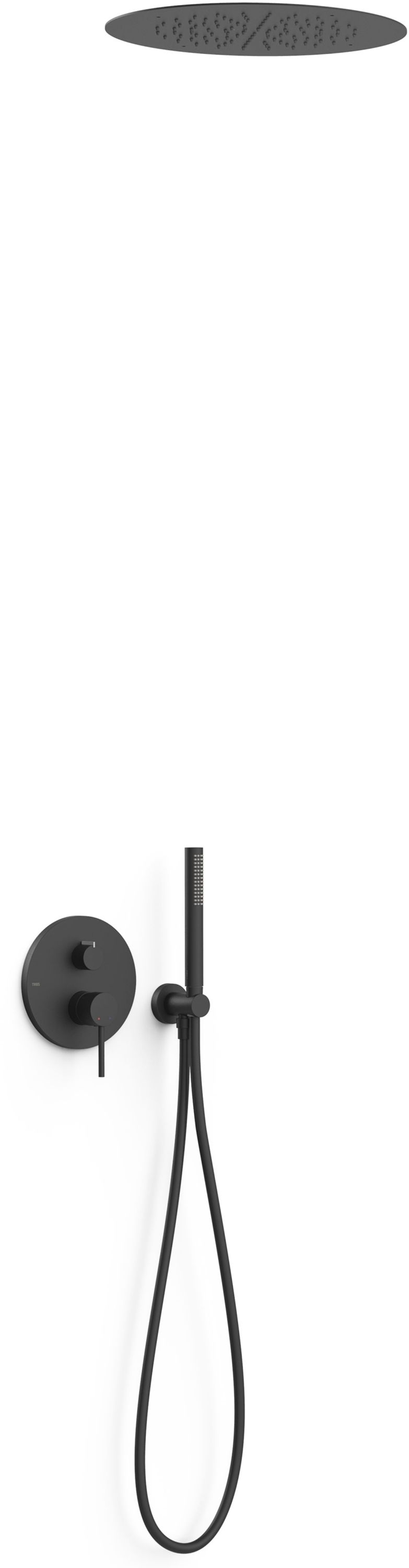 Tres Study Exclusive conjunto de ducha empotrado negro 26228005NM