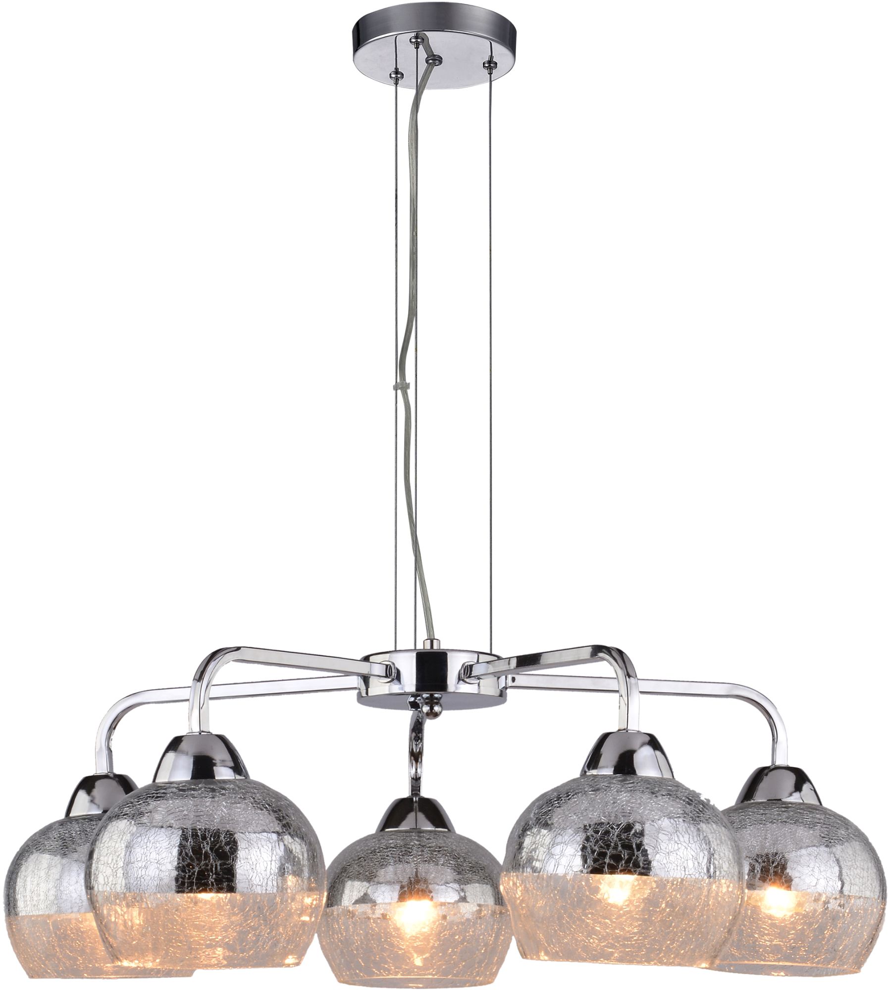 Candellux Cromina lámpara colgante 5x60 W cromo 35-56375