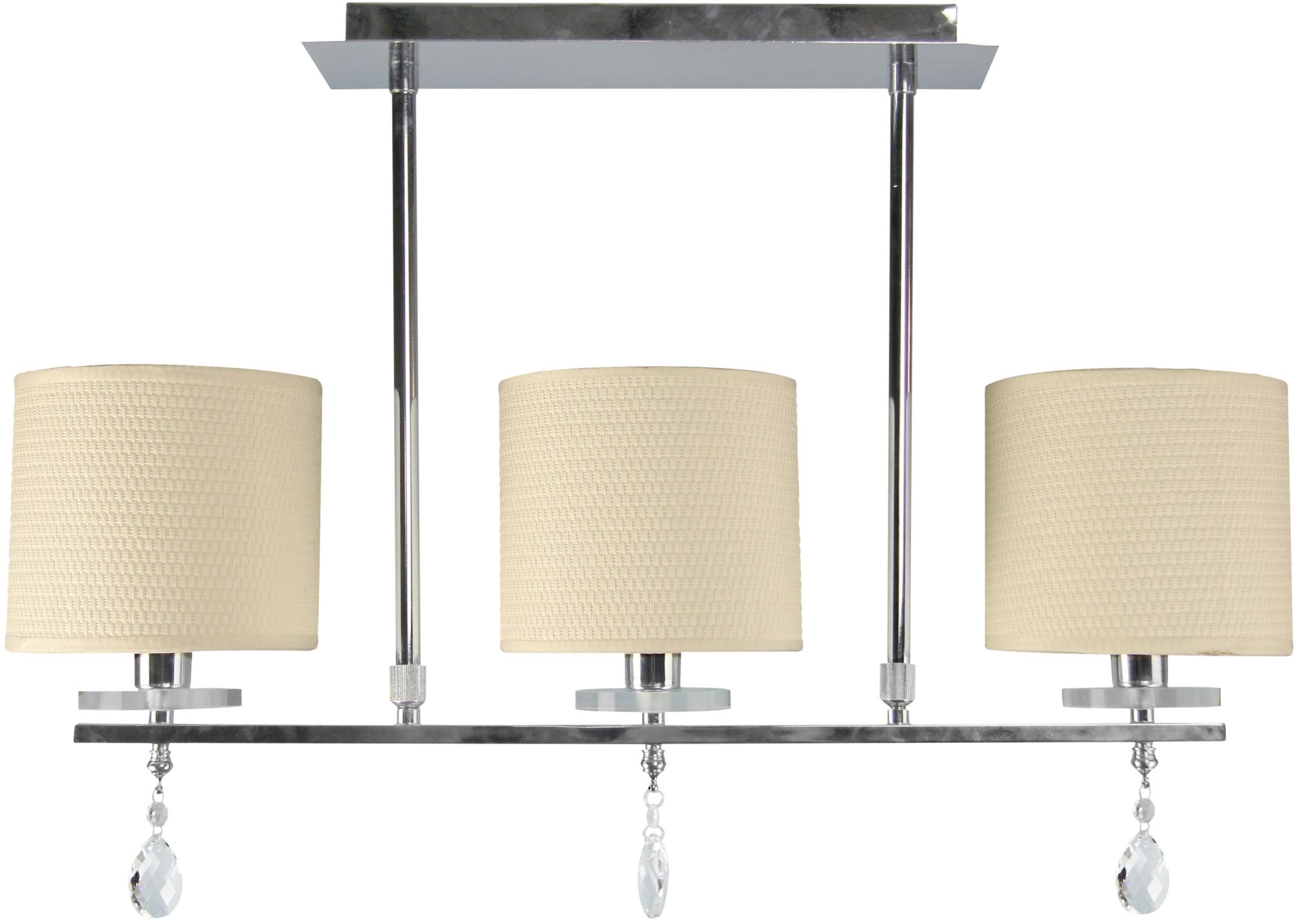 Candellux Estera lámpara de techo 3x40 W cromo-crema 33-11510