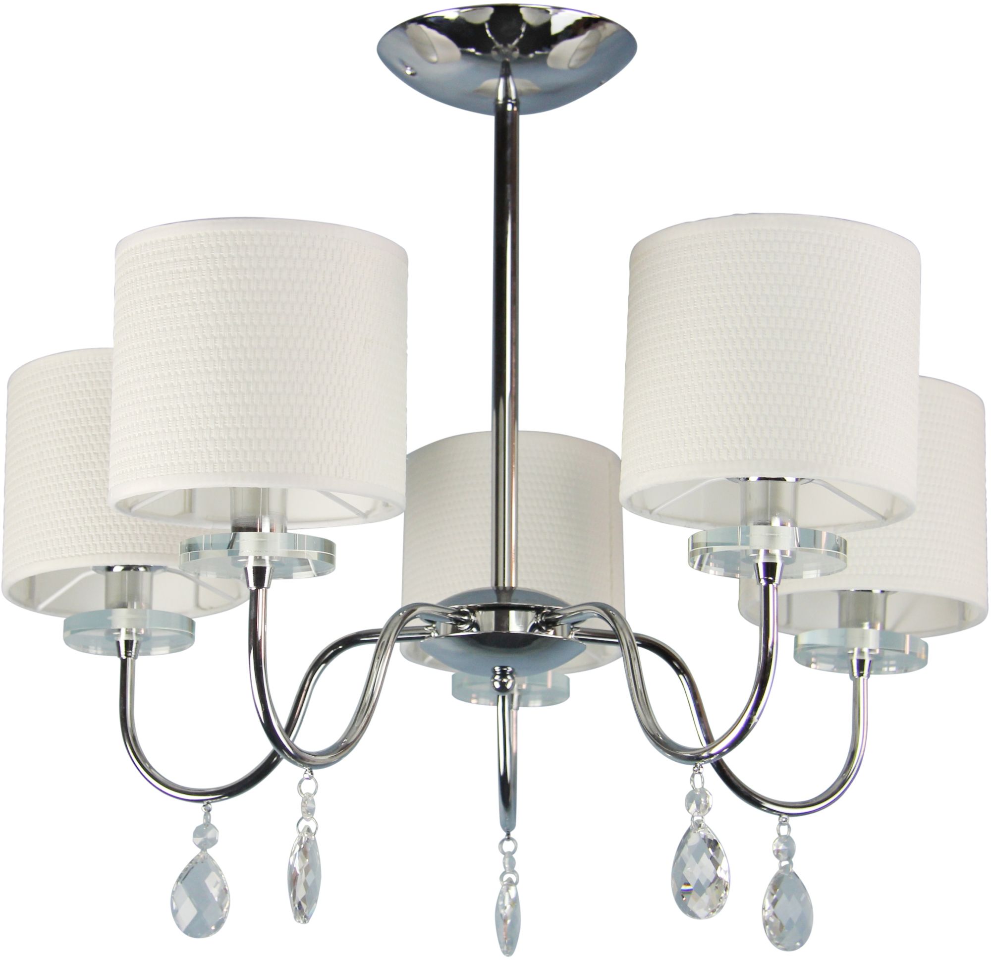 Candellux Estera lámpara de techo 5x40 W cromo-crema 35-11671