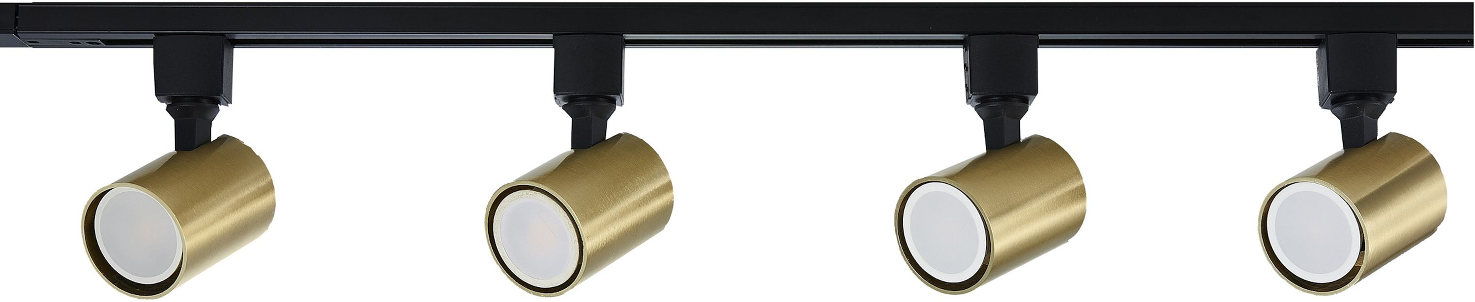 Light Prestige Snow sistema de rieles 4x50 W negro-oro LP-737GDSET