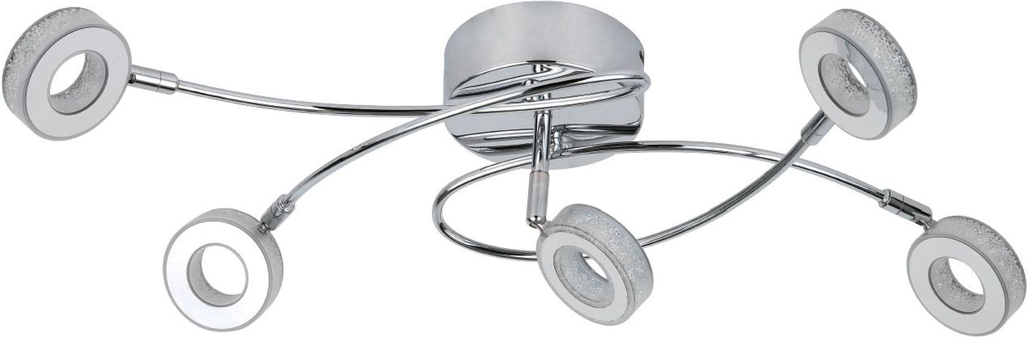 Candellux Vinola lámpara de techo 5x5 W cromo 98-66039