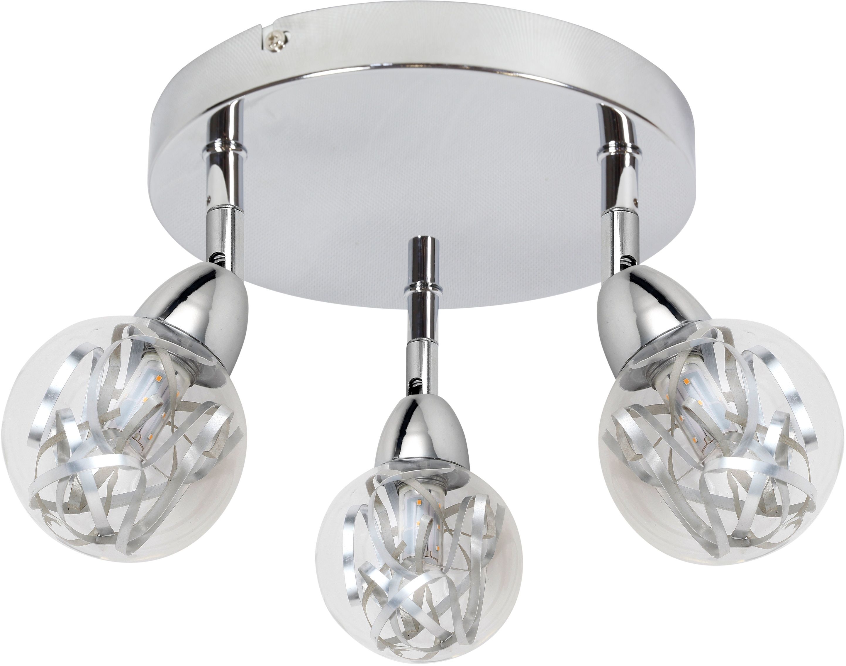 Candellux Bolo lámpara de techo 3x6 W cromo 98-67708