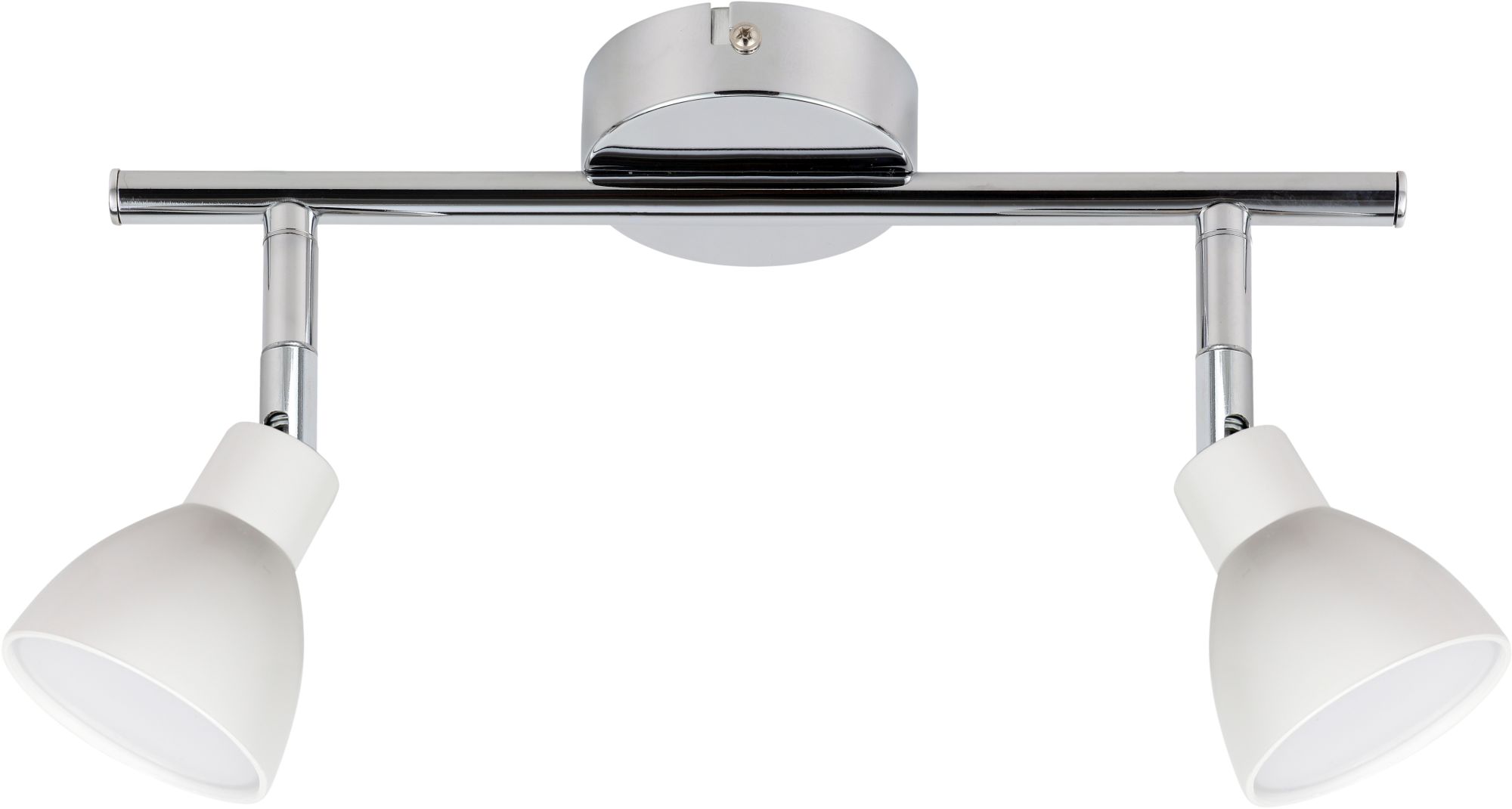 Candellux Roy lámpara de techo 2x5 W blanco-cromo 92-67555