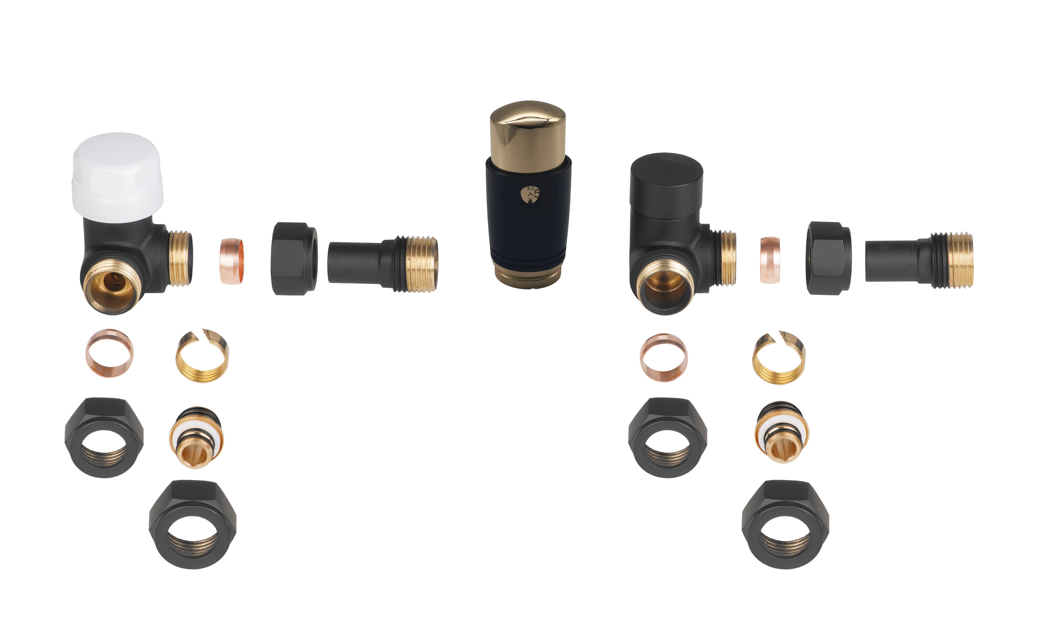 Invena PROV kit termostato negro CD-25-Z15