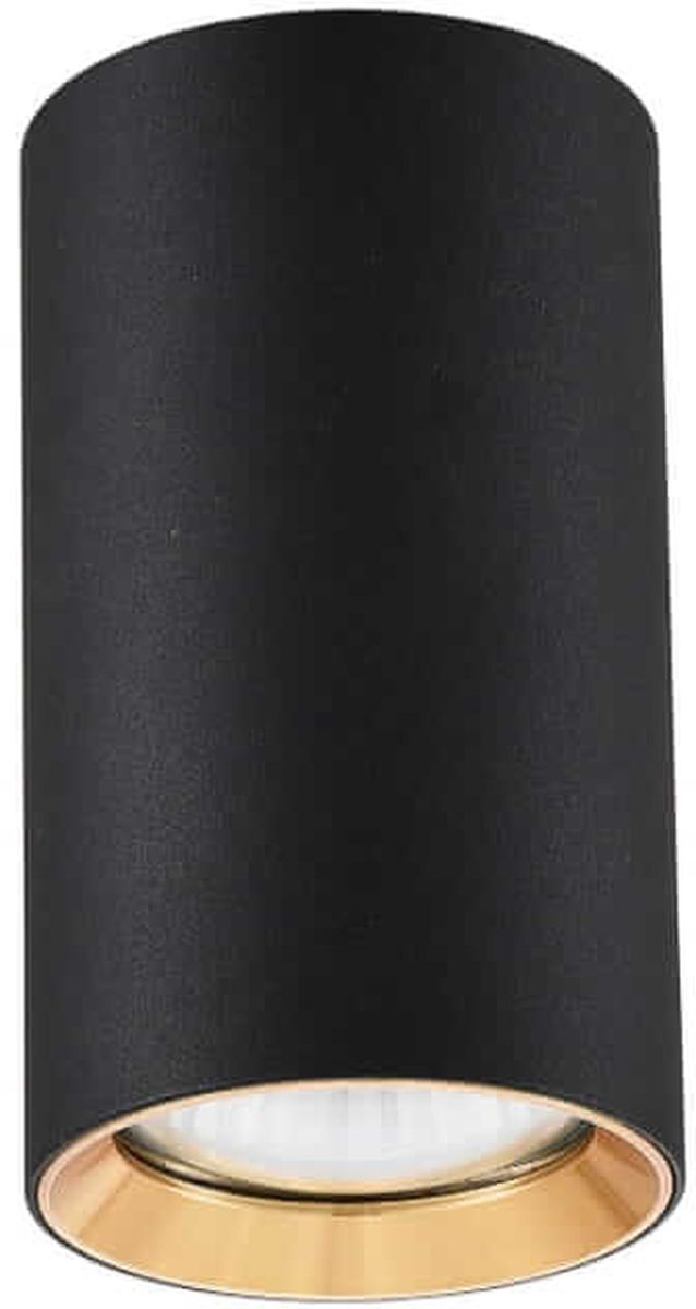 Light Prestige Manacor lámpara de techo 1x50 W negro-dorado LP-232/1D-130BK/GD
