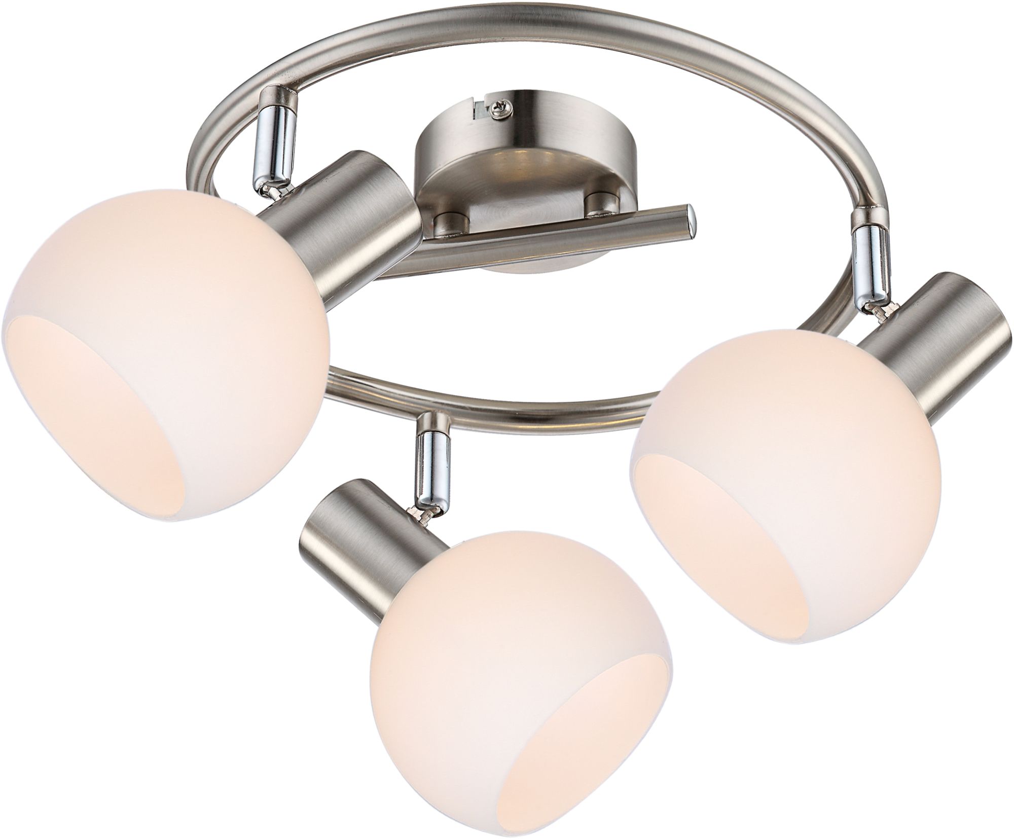 Candellux Mauro lámpara de techo 3x4 W blanco-níquel 98-61997