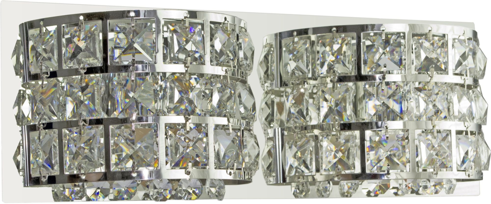 Candellux Saturn lámpara de pared 2x40 W cromo-cristal 22-87235