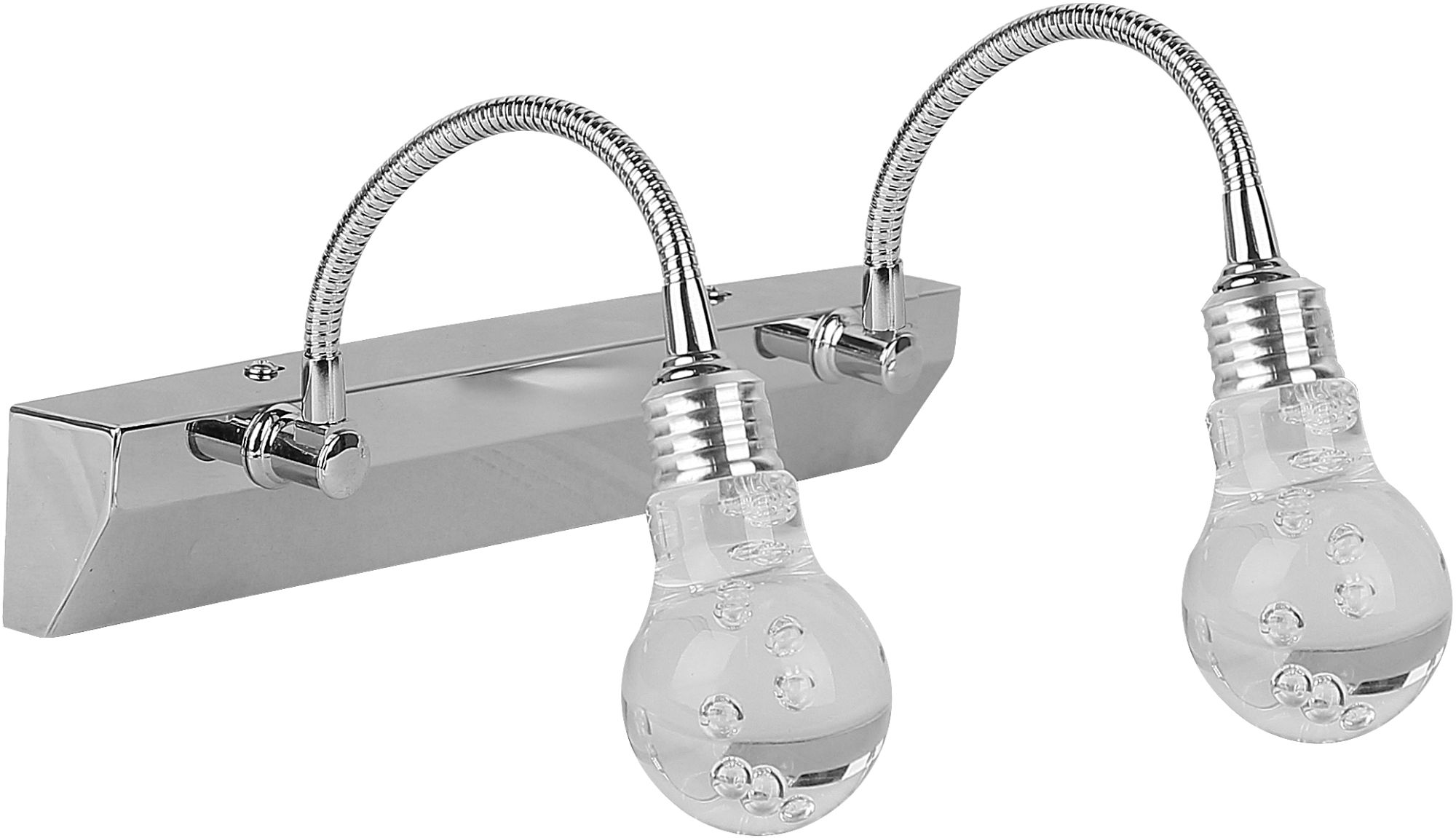 Candellux Acrylic lámpara de pared 2x2 W cromo-transparente 22-27047