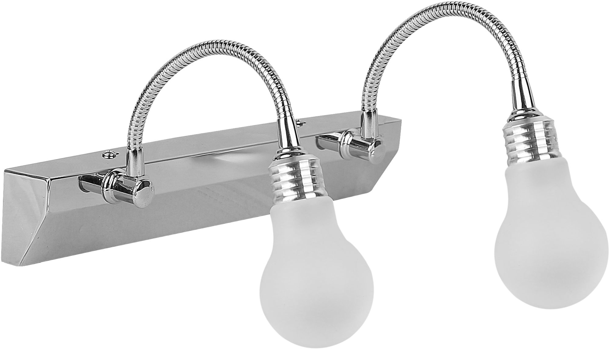 Candellux Acrylic lámpara de pared 2x2 W blanco-cromo 22-27054