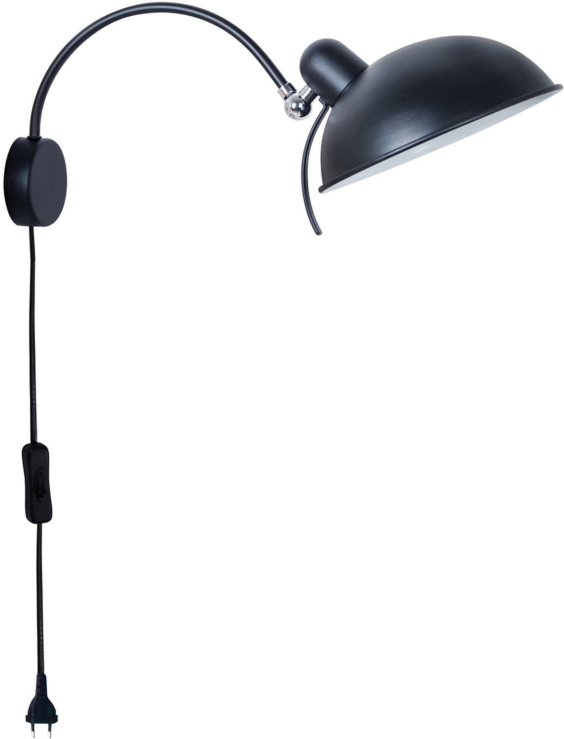 Candellux Nora lámpara de pared 1x40 W negro 21-53602