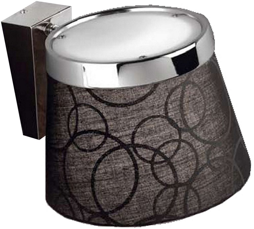 Candellux Impresja lámpara de pared 1x60 W negro-cromo 21-46324