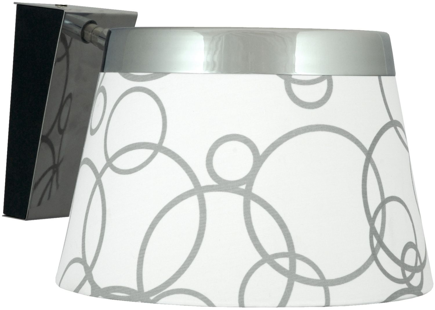 Candellux Impresja lámpara de pared 1x60 W blanco-cromo 21-46478