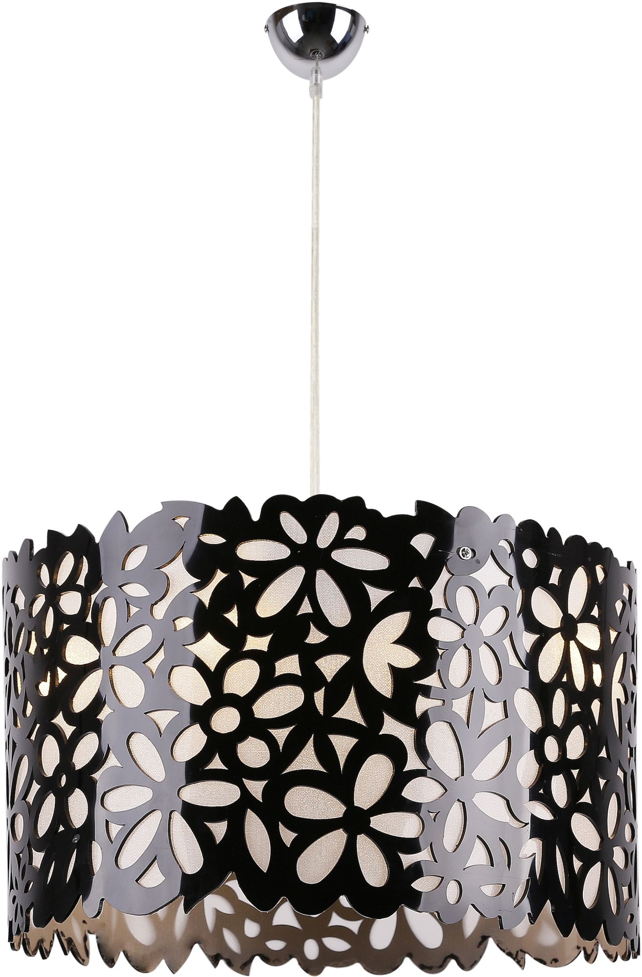 Candellux Simona lámpara colgante 3x40 W negro 33-87174