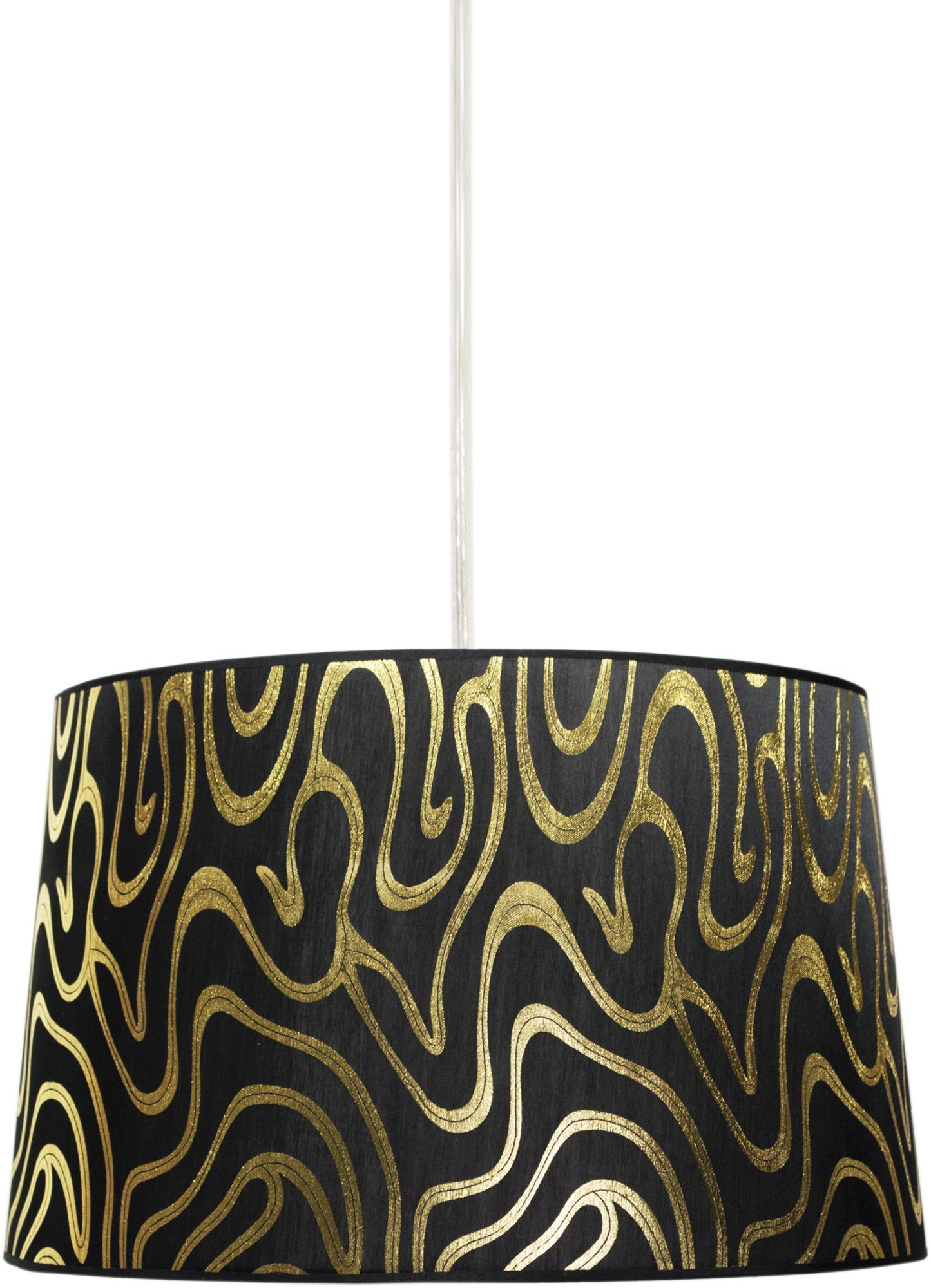 Candellux Tiger lámpara colgante 1x60 W negro-oro 31-94455
