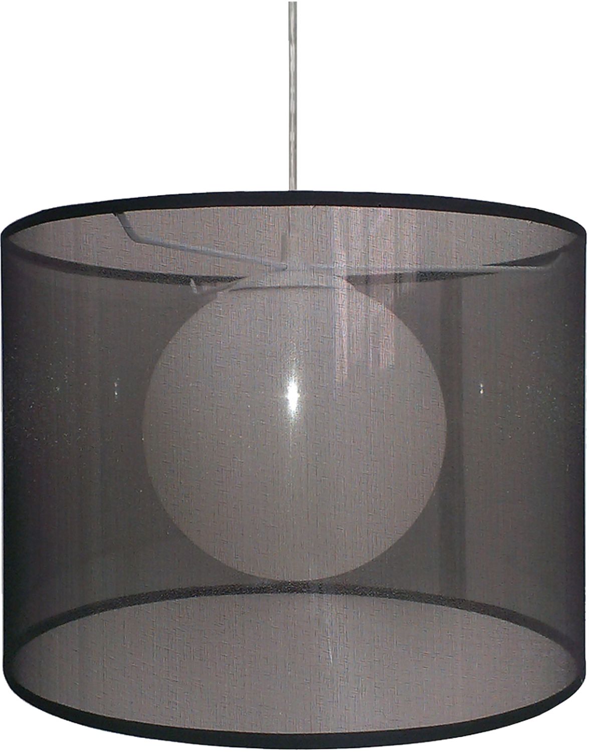 Candellux Chicago lámpara colgante 1x60 W negro 31-24879