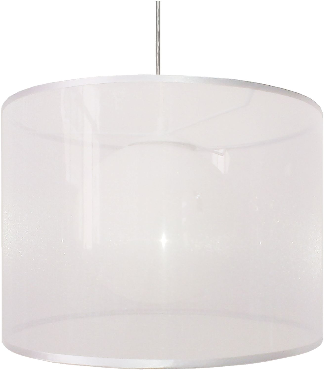 Candellux Chicago lámpara colgante 1x60 W blanco 31-24886