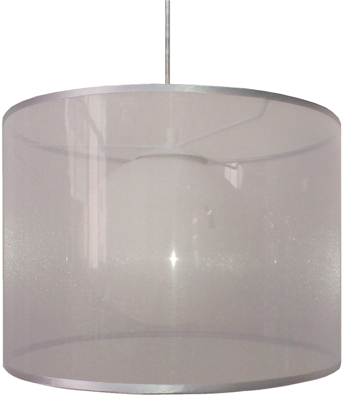 Candellux Chicago lámpara colgante 1x60 W plata 31-24916