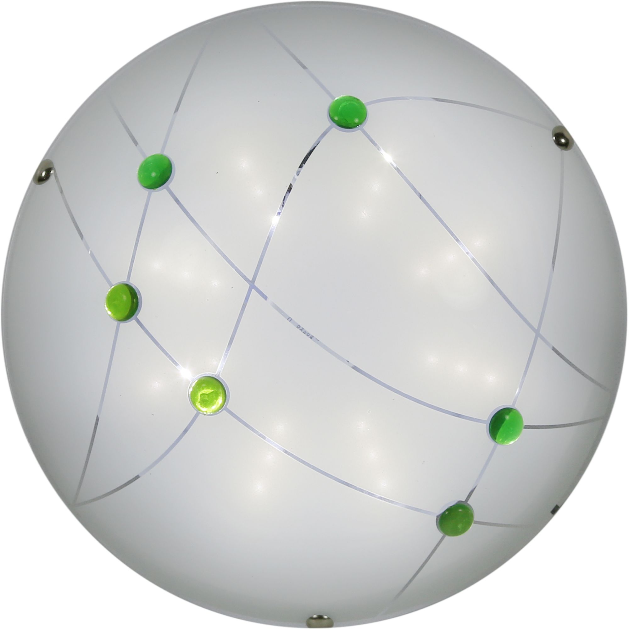 Candellux Duca plafón 1x10 W blanco-verde 13-54173