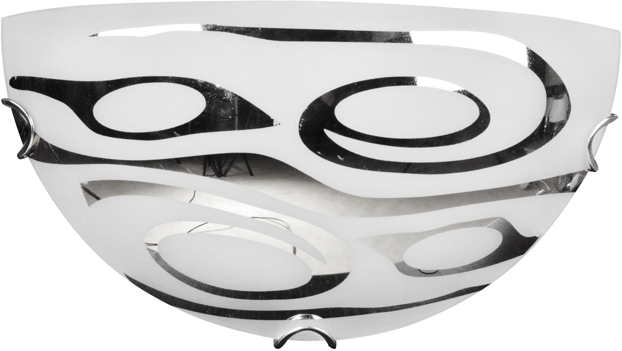 Candellux Edgar plafón 1x60 W blanco-cromo 11-09227